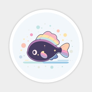 Kawaii - Yet To Be Discovered Rainbow Galaxy Fish Magnet